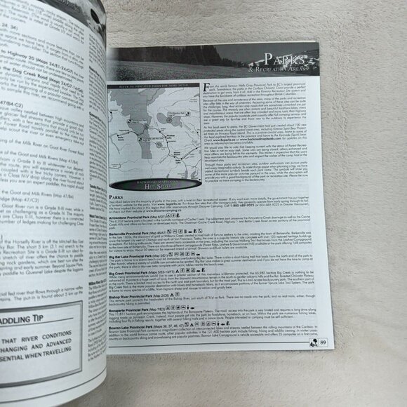 Cariboo Chilcotin Coast BC Backroad Mapbook - Spiralbound Book - Picture 2 of 7